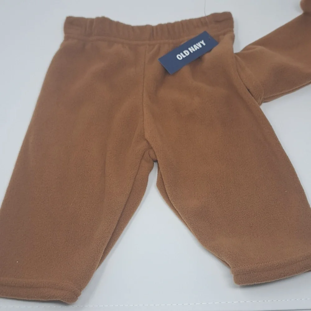Old Navy New With Tags Infant Fox‎ With Tie Fleece Hooded 2pc Costume Size 0-6M